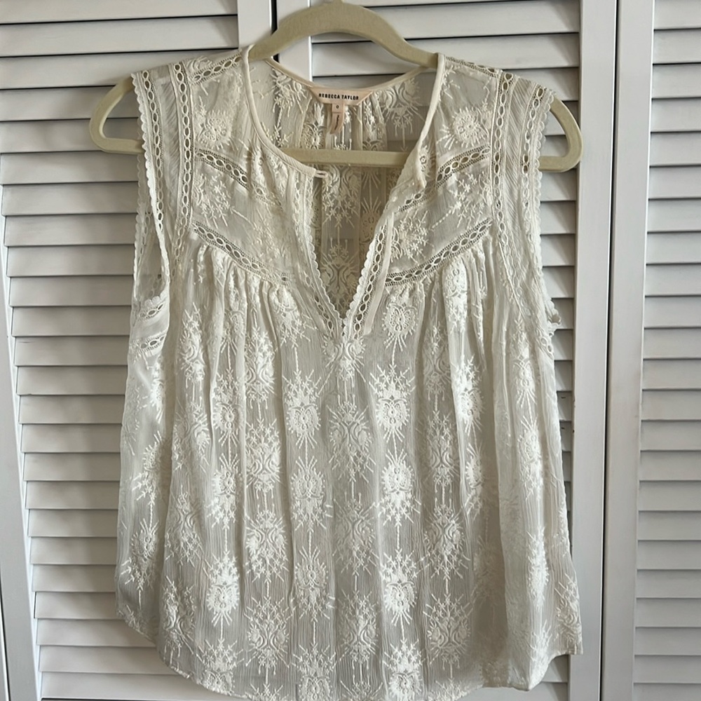 Rebecca Taylor lace blouse